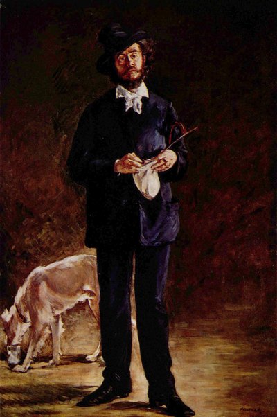 Portrait of Gilbert-Marcellin Desboutin by Édouard Manet